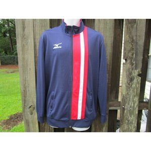 Mizuno Men's Small USA Volleyball Full-Zip WarmUp DryLite Performance Jacket